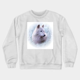 White wolf Crewneck Sweatshirt